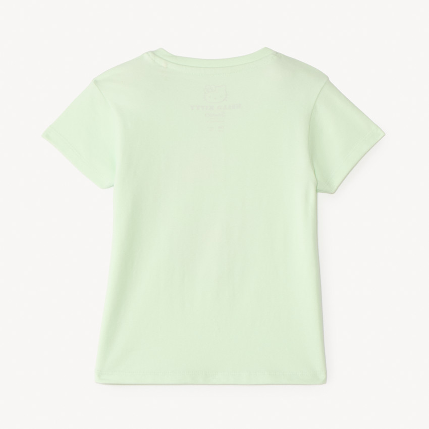 T-shirt με κοντά μανίκια με τύπωμα Hello Kitty για μωρά κορίτσια 