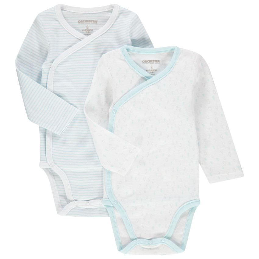 Μακρυμάνικο κορμάκι από βιολογικό βαμβάκι με μοτίβα και ρίγες  Additional Μακρυμάνικο κορμάκι από βιολογικό βαμβάκι με μοτίβα και ρίγες