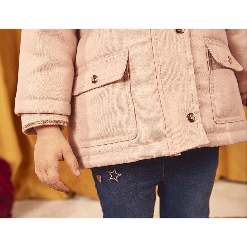 Parka Grand Froid 2 σε 1 με επένδυση από συνθετική γούνα για bebe κορίτσι 