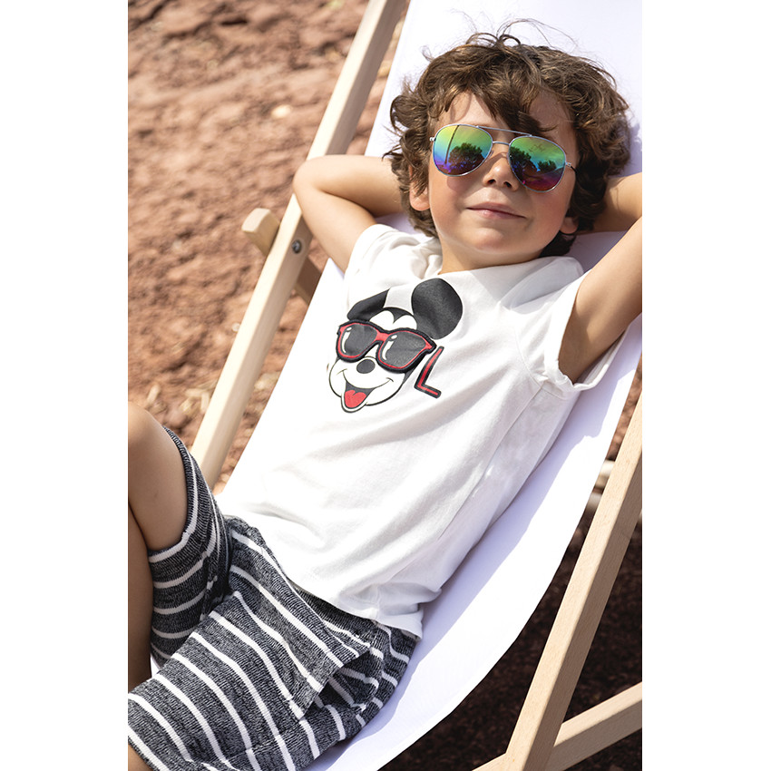 Σύνολο με μπλουζάκι τύπωμα Mickey Disney παιχνιδιάρικο 