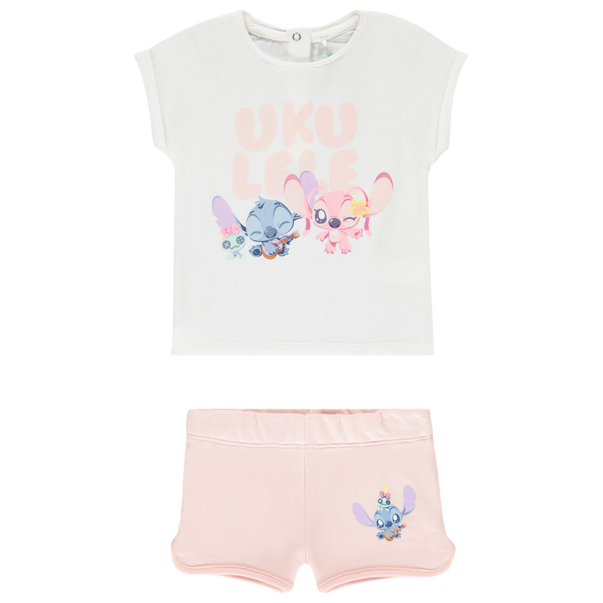 Σετ 2 τμχ Stitch & Angel Disney για bebe κορίτσι 