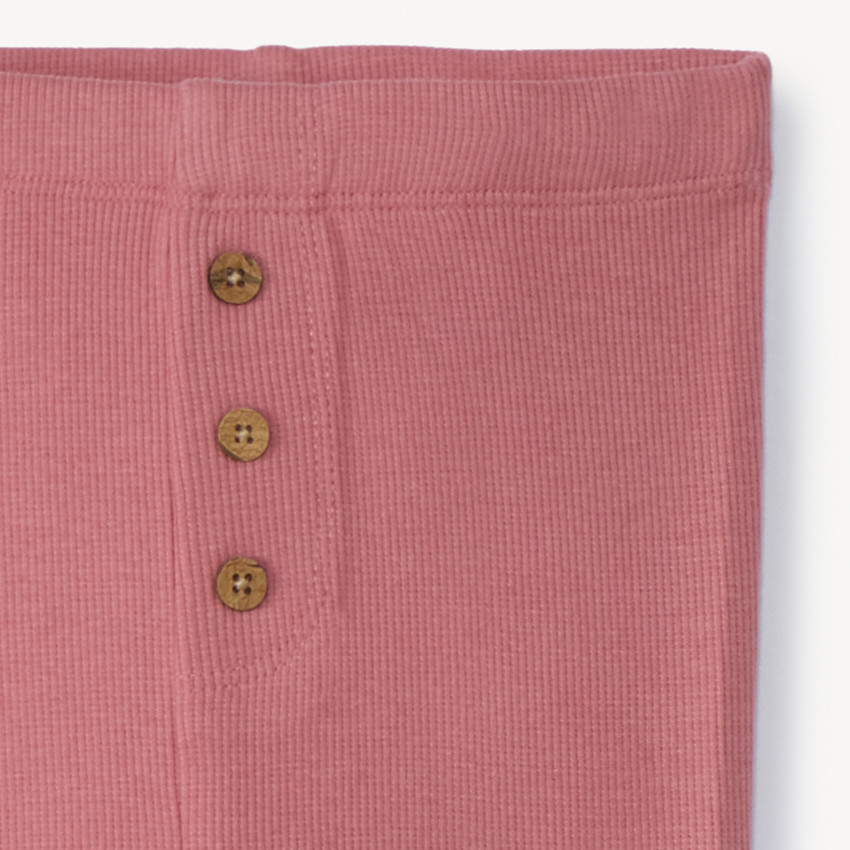 Καλσόν effet côtelé με κουμπιά για bebe κορίτσι 