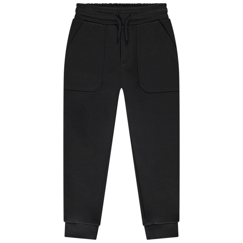 Τζόκινγκ σε molleton μονόχρωμο με τσέπες για αγόρι 