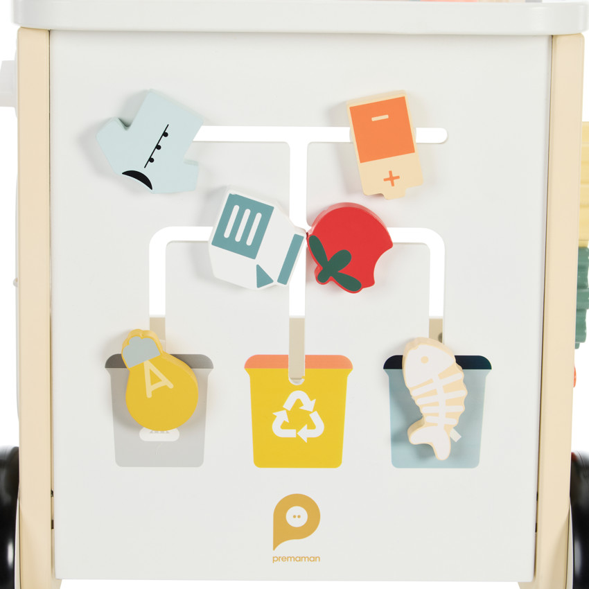 Ξύλινο καρότσι βάδισης Μαγειρεύω & Ανακυκλώνω 