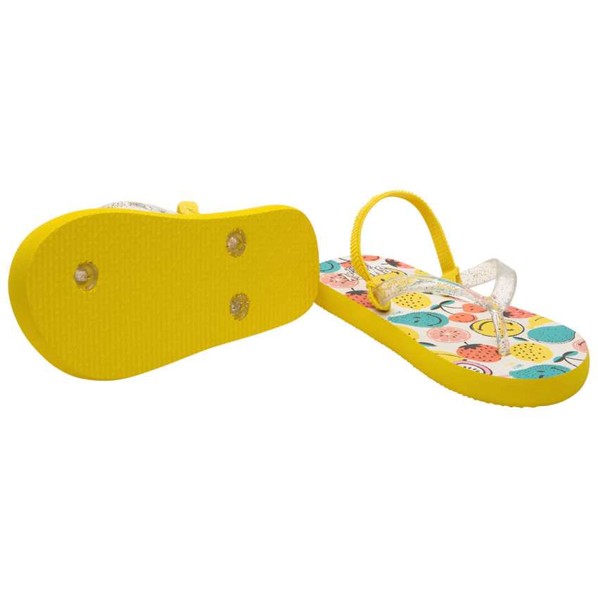 Σανδάλια με γυαλιστερή λουρίδα και σχέδιο SmileyWorld 