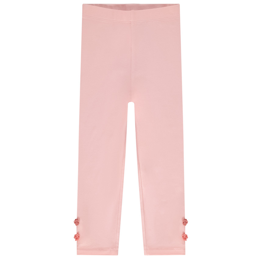 Καλσόν μονόχρωμο με πομ πομ για bebe κορίτσι 