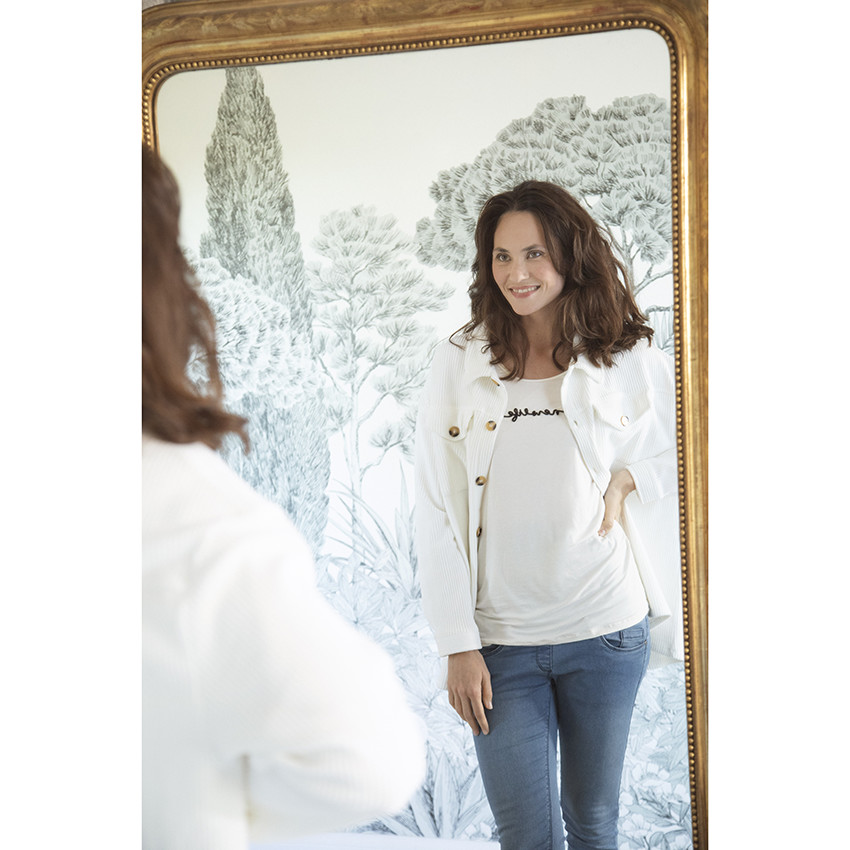 T-shirt Εγκυμοσύνης μακρυμάνικο με μήνυμα 