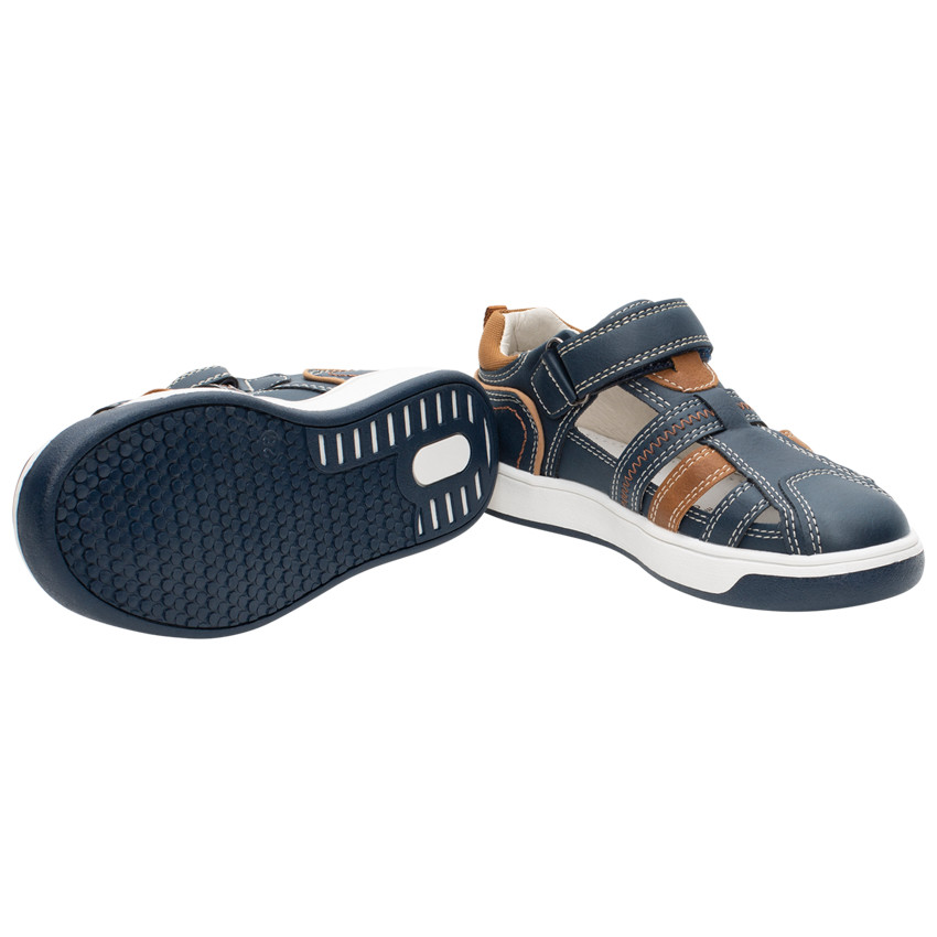 Σανδάλια με εφέ δέρματος για αγόρι με σκρατς 