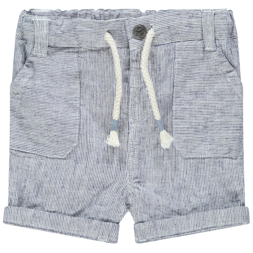 Βερμούδα με ρίγες σε όλη την επιφάνεια και τσέπες 