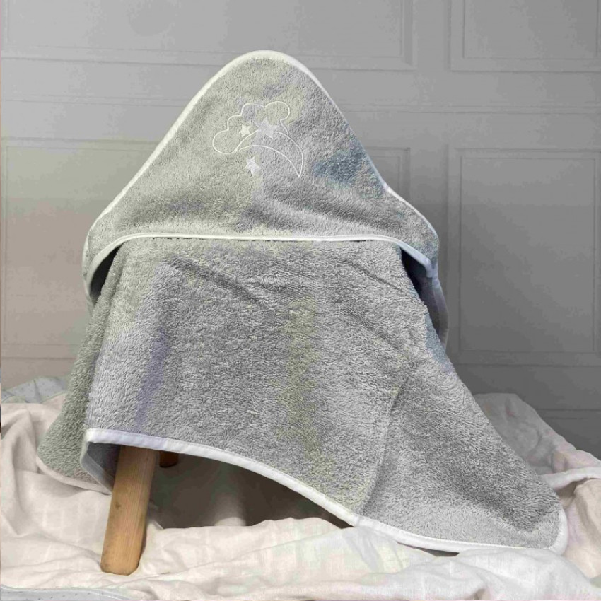 Kάπα-Μπουρνούζι Moon Γκρι-ABO 