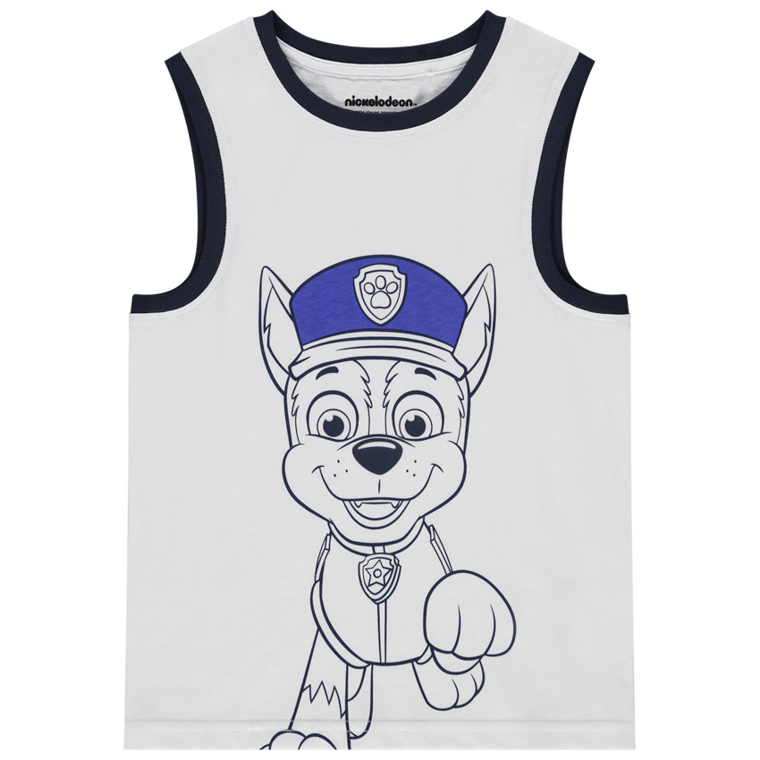 Αμάνικο μπλουζάκι φαντεζί Chase Paw Patrol για αγόρι 