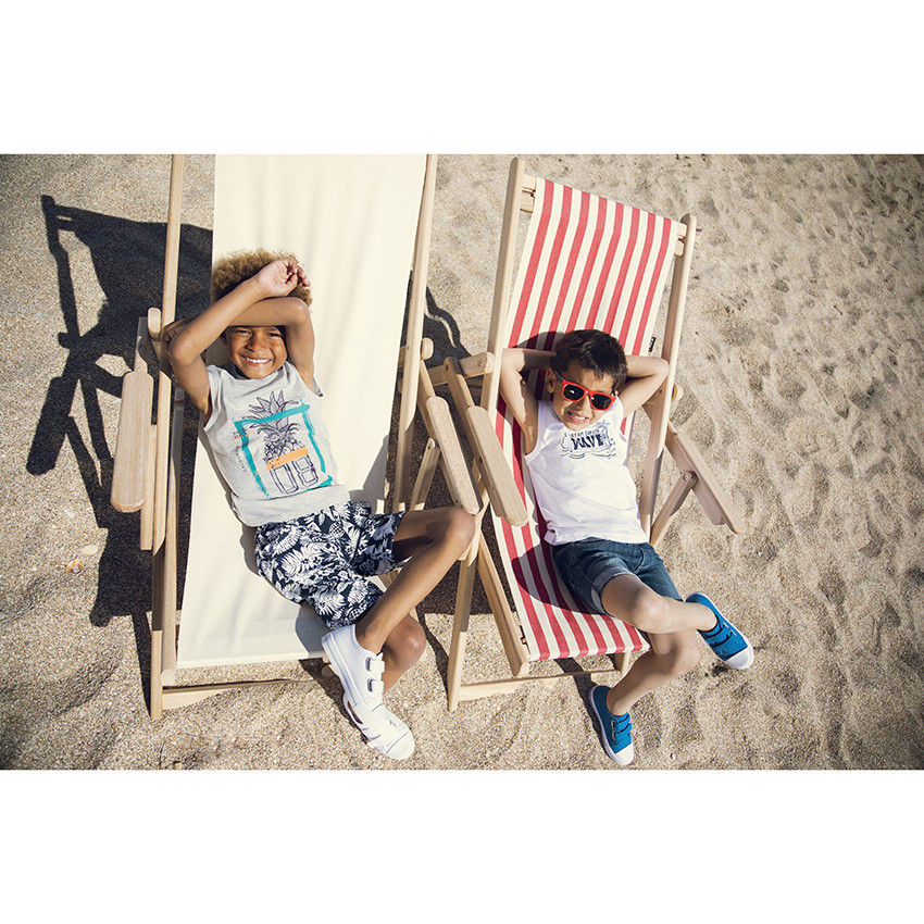 Βερμούδα βαμβακερή με σχέδιο floral σε όλη την επιφάνεια 