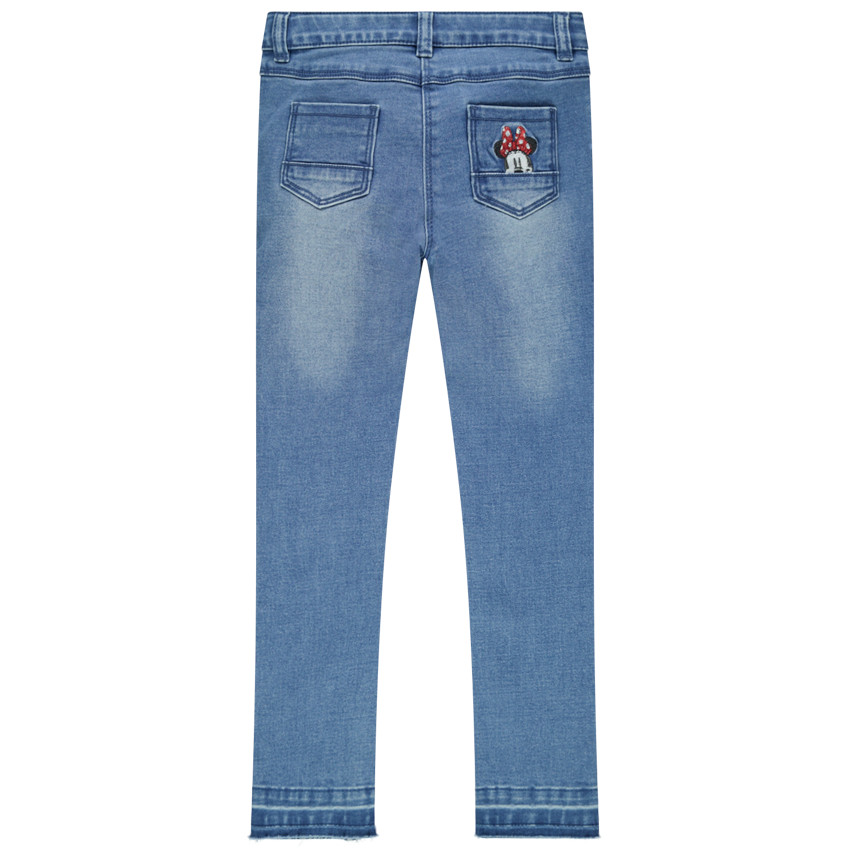 Jean effet used slim broderies Minnie Disney  Additional Jean effet used slim broderies Minnie Disney