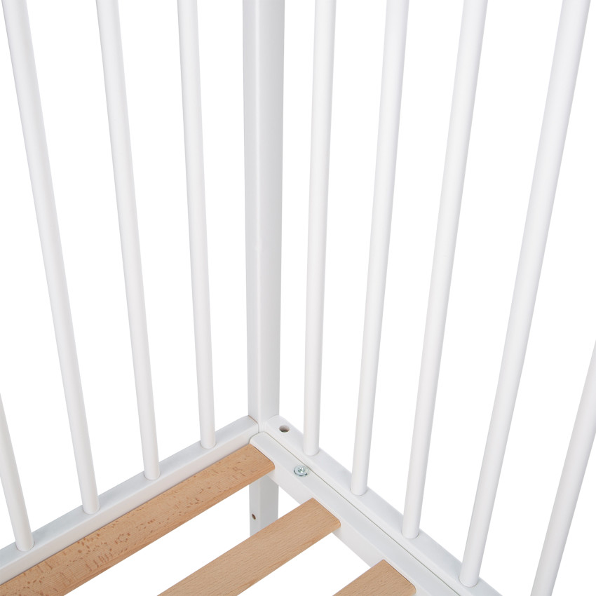 Ξύλινο κρεβάτι pocket 60x120cm - Λευκό 