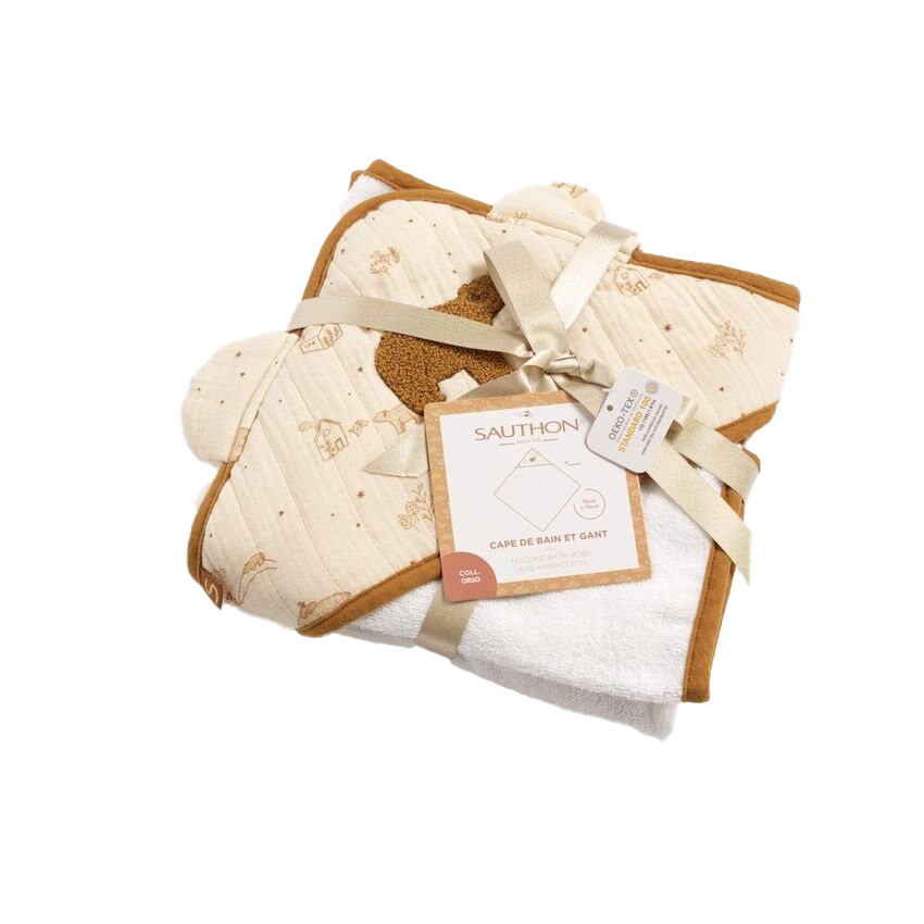 Couverture polaire/double gaze 100 x 75 cm imprimé Orsino 