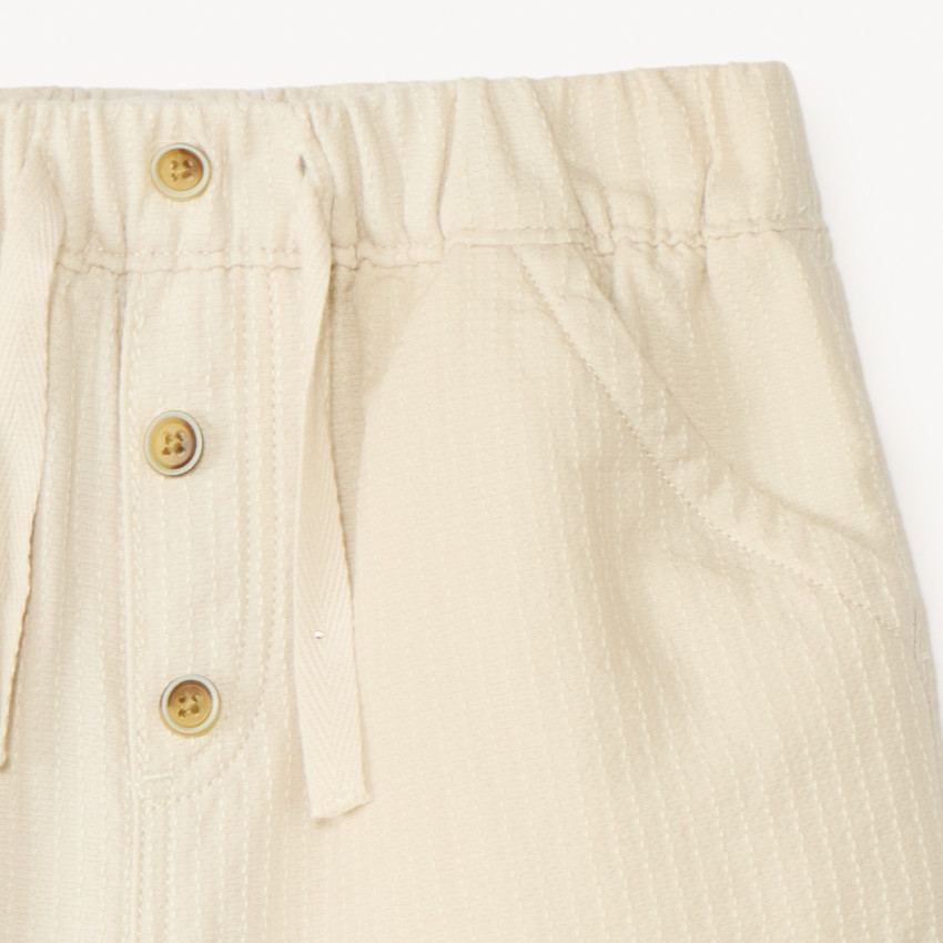 Bermuda style cargo en toile uni pour bébé garçon 