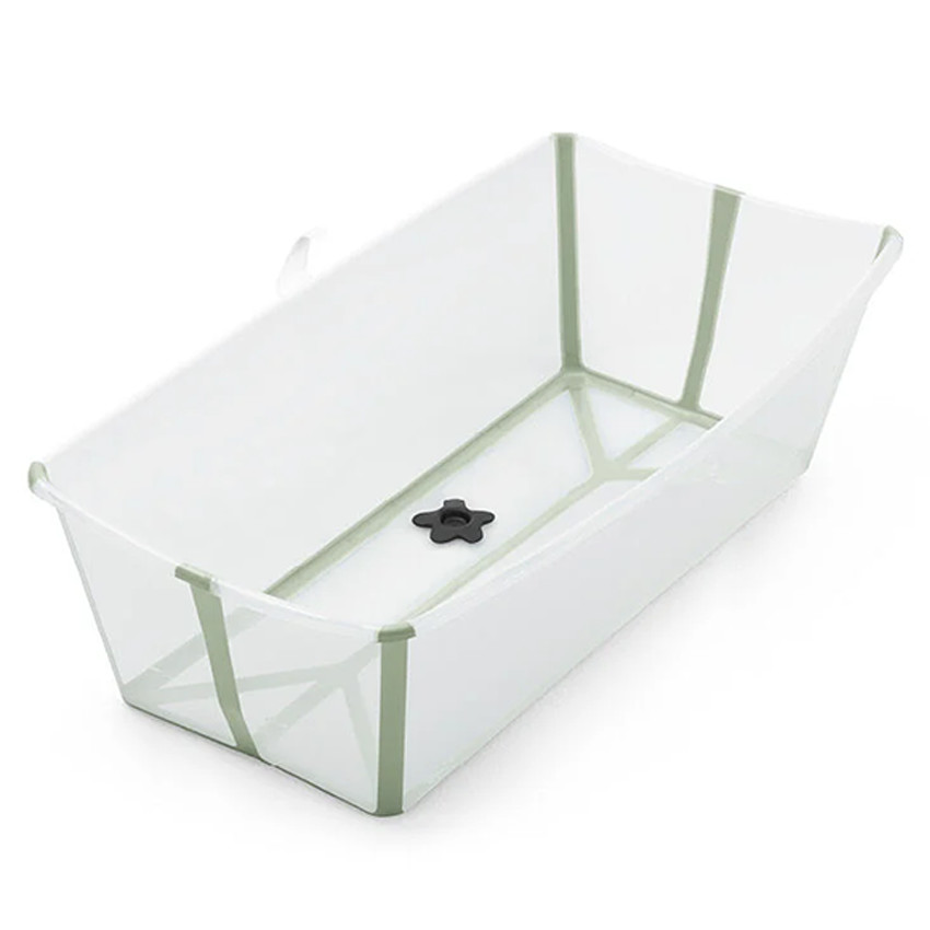 Μπάνιο Με Θερμοευαίσθητη Βαλβίδα Flexi Bath X-Large Transparent Green Stokke  