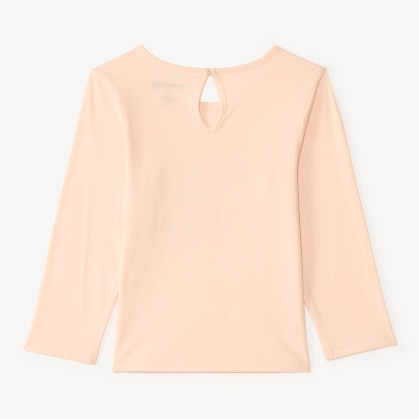 T-shirt à manches longues avec imprimé fantaisie pour bébé fille 