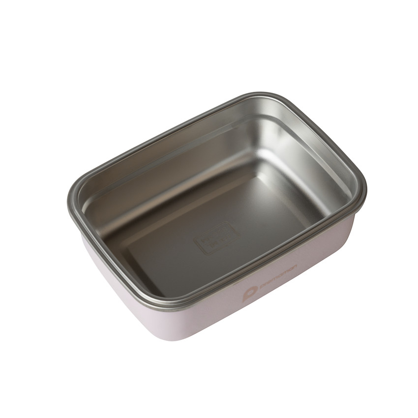 Μεταλλικό δοχείο φαγητού 850ml με ροζ licorne 