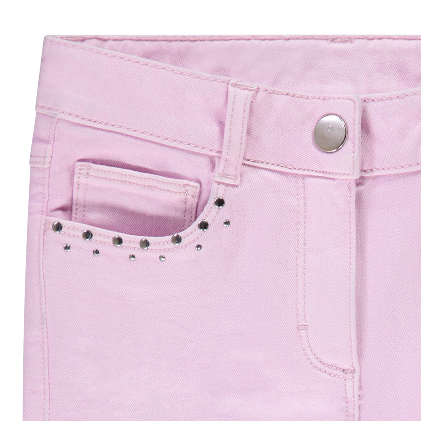 Jean slim μονόχρωμο denim για κορίτσι 