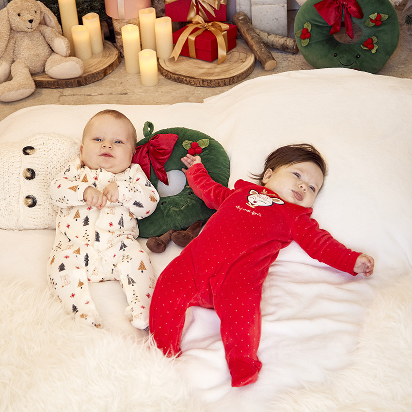 Φορμάκι βελουτέ με σχέδιο Noël για bébé 