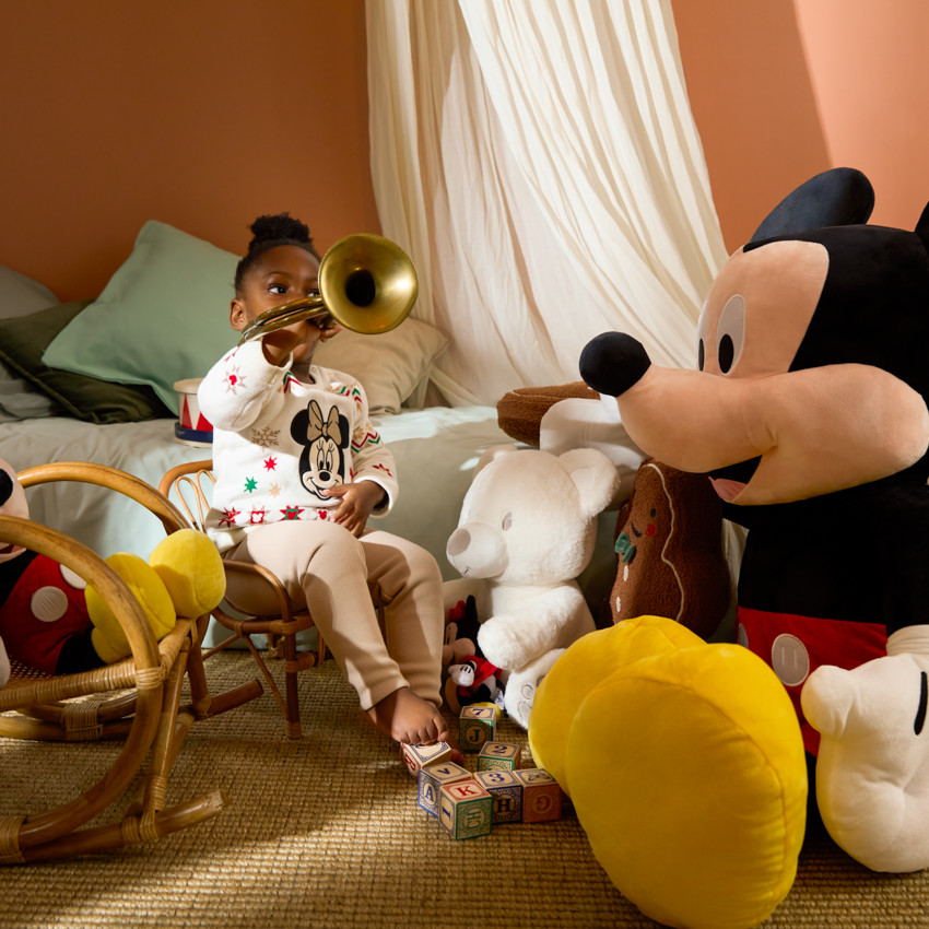 Πουλόβερ Χριστουγέννων Minnie Disney σε πλέξη κορίτσι μωρό 