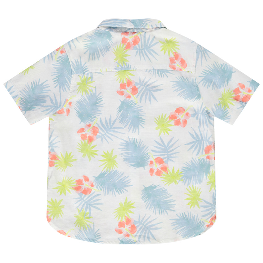 Κοντομάνικο πουκάμισο με εξωτικό σχέδιο για αγόρι 