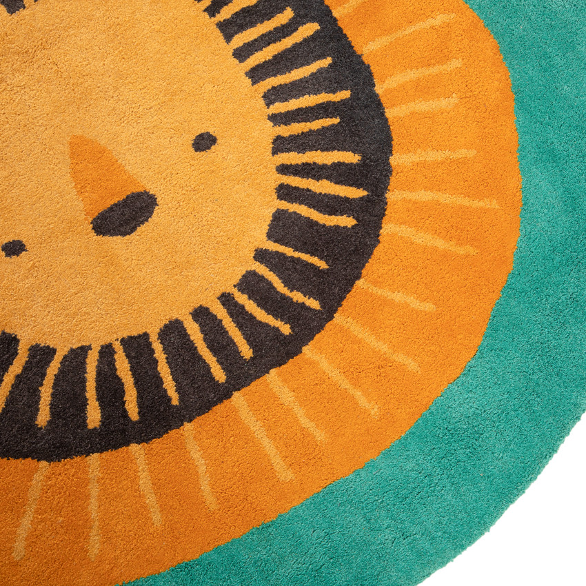 Στρογγυλό χαλάκι δωματίου tufted Crazy Jungle 100cm 