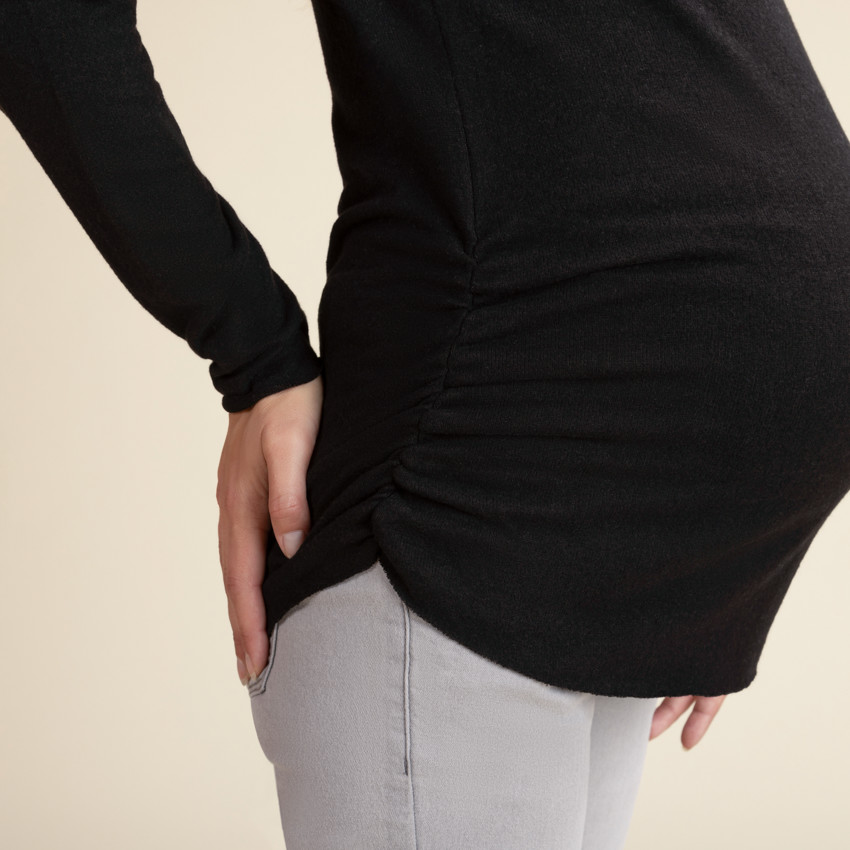 Πουλόβερ εγκυμοσύνης μονόχρωμο 