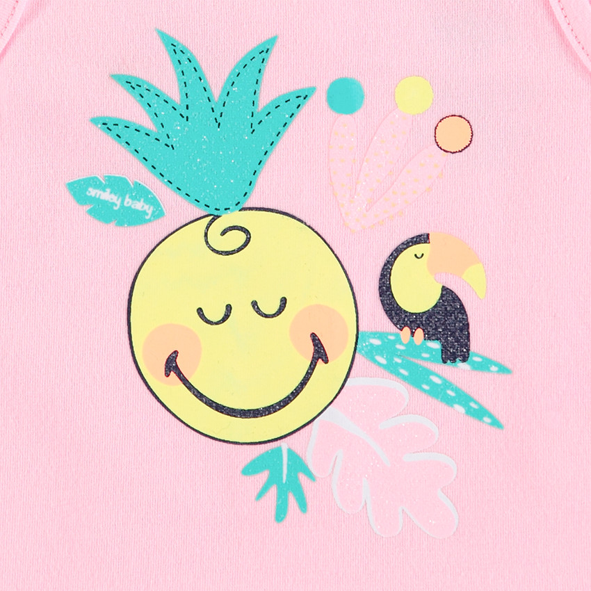 Κοντό ολόσωμο φορμάκι με στάμπα ©Smiley  Additional Κοντό ολόσωμο φορμάκι με στάμπα ©Smiley