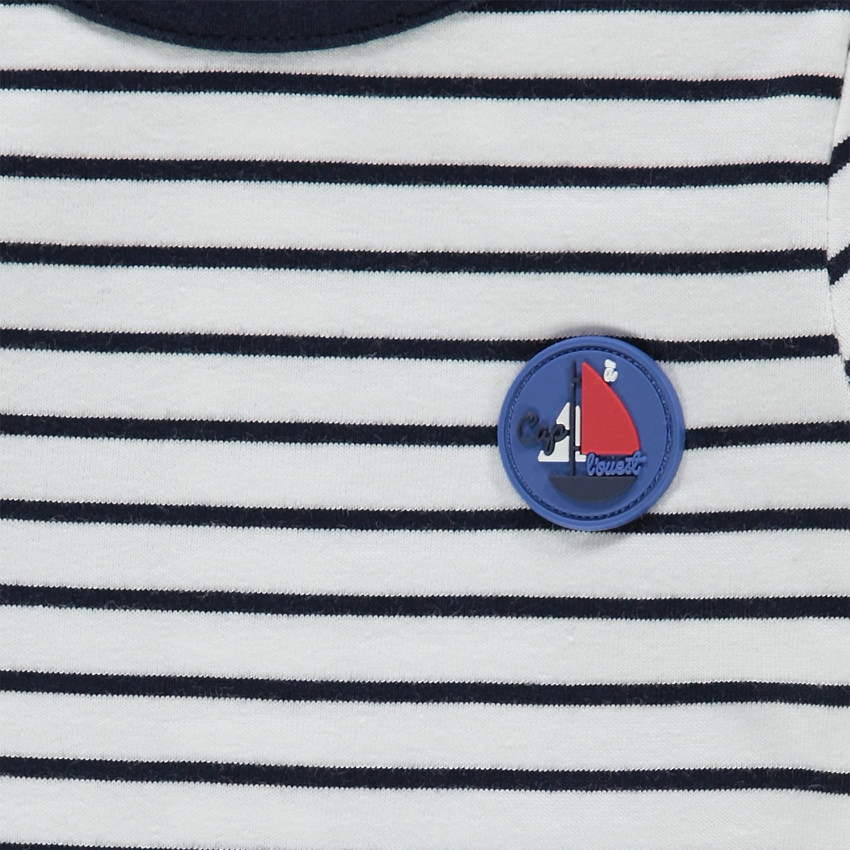 Μαρινιέρα από ζέρσεϊ με μπάλωμα με καράβι από καουτσούκ 