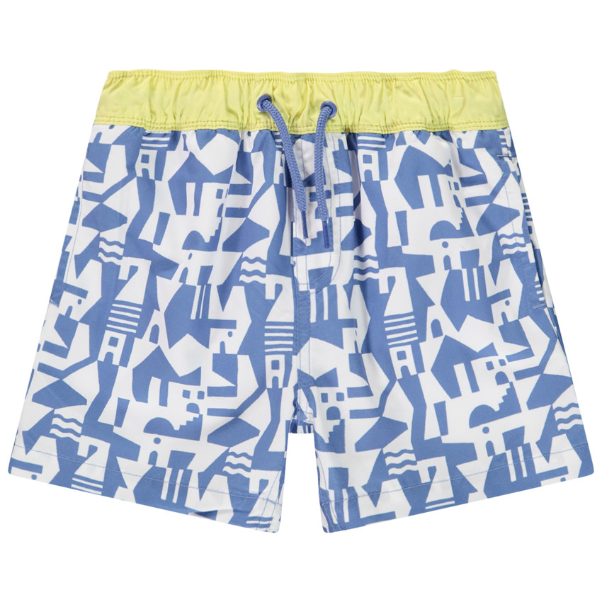 Σορτς μπάνιου με αφηρημένο σχέδιο για αγόρι 