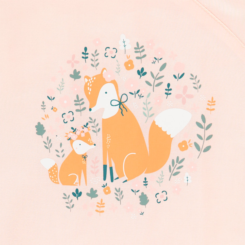 Υπνόσακος χωρίς μανίκια από βαμβακερή ποπλίνα TOG 2.5 με σχέδιο αλεπού  Additional Υπνόσακος χωρίς μανίκια από βαμβακερή ποπλίνα TOG 2.5 με σχέδιο αλεπού