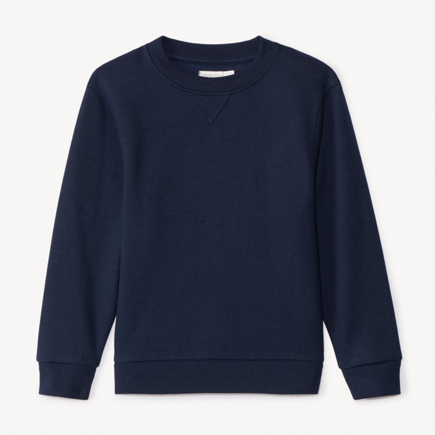 Φούτερ από molleton μονόχρωμο για αγόρι 