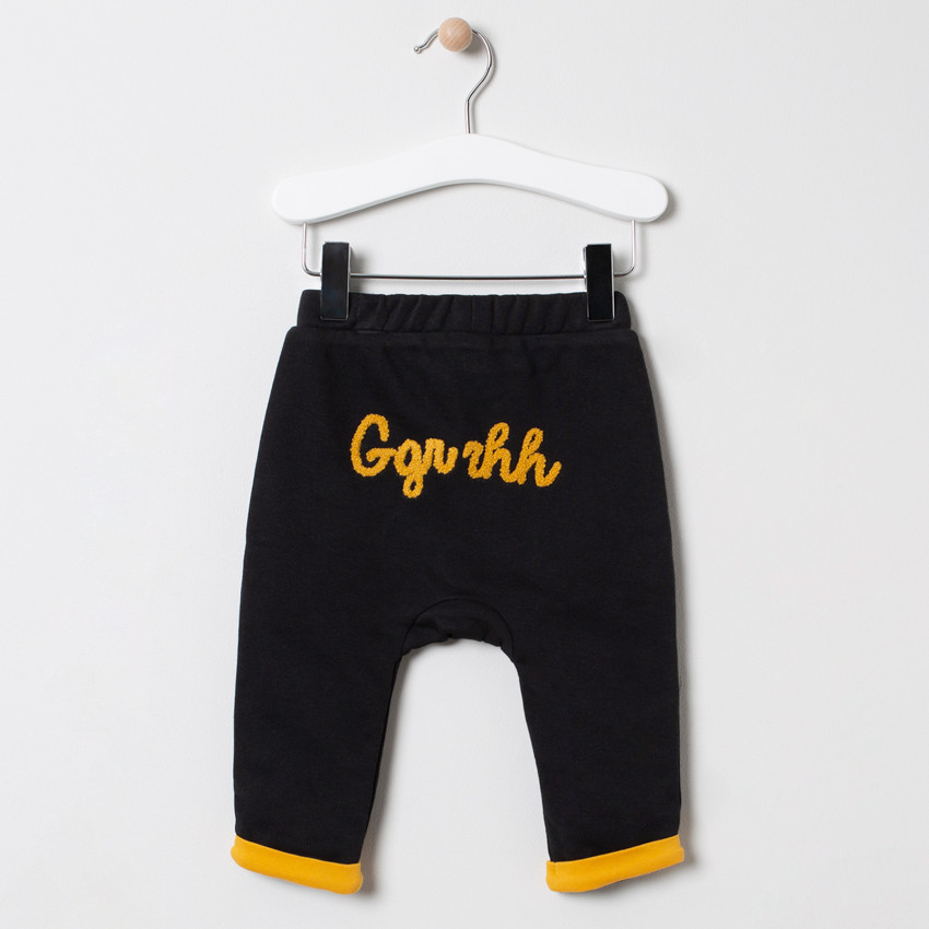 Σετ δίχρωμο σχέδιο ourson με μήνυμα στο πίσω μέρος για bebe αγόρι 