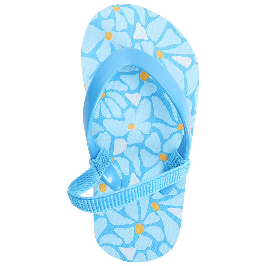 Σαγιονάρες με λουλούδια για κορίτσι με λουράκι ανάλογα με το νούμερο 