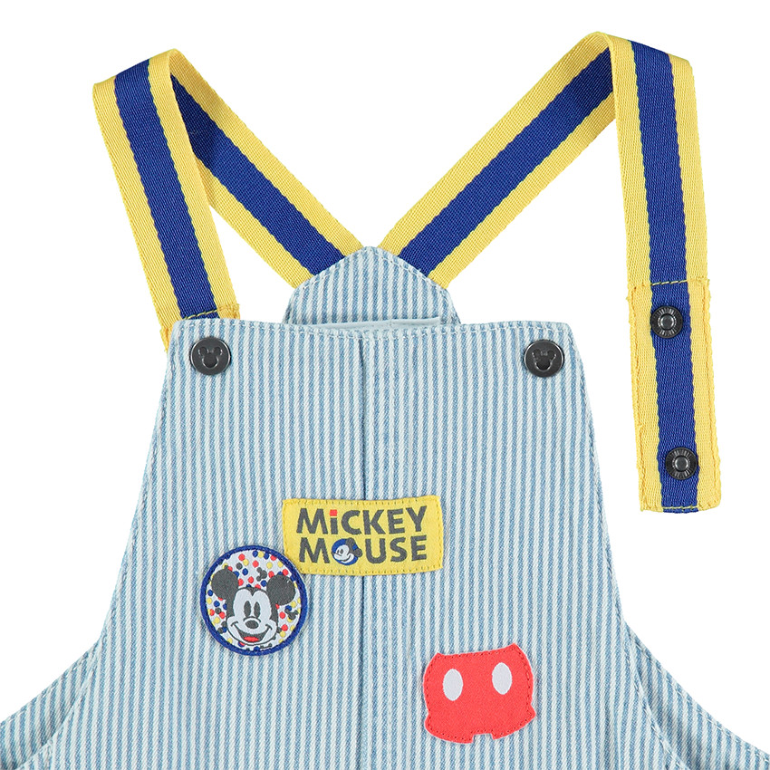 Σαλοπέτα με λεπτές κάθετες ρίγες και μπαλώματα Μίκι Disney 