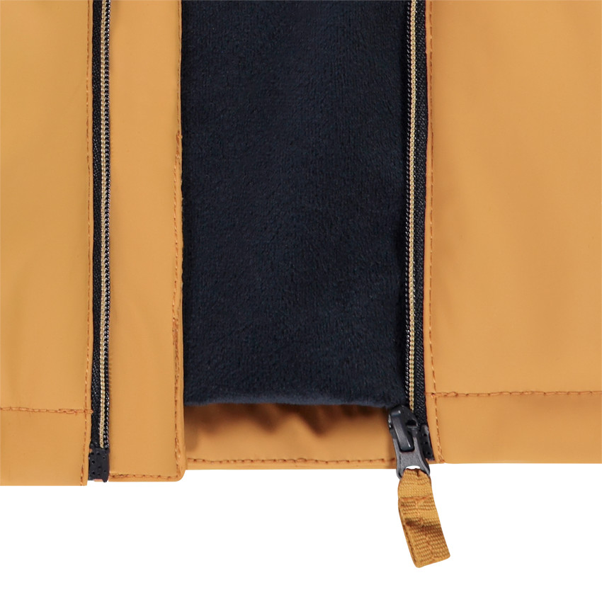 Πάρκα από καουτσούκ με επένδυση από βελούδο και παιχνιδιάρικη κουκούλα για μωρό αγόρι 