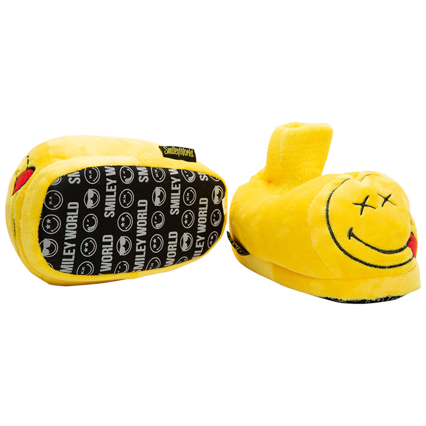 Παντοφλάκια σε σχήμα Smiley με κεντημένες λεπτομέρειες, σε νούμερα από 24 έως 27 