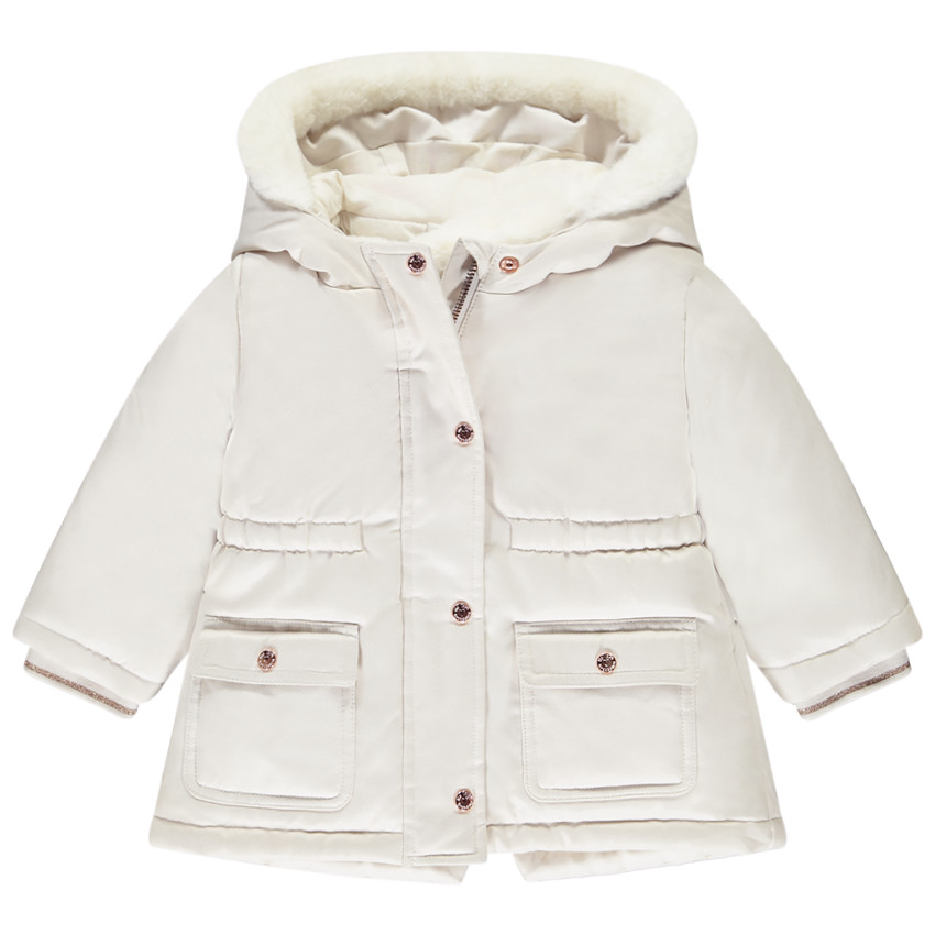 Πάρκα 2 σε 1 με γιλέκο χωρίς μανίκια σε sherpa για κορίτσι 