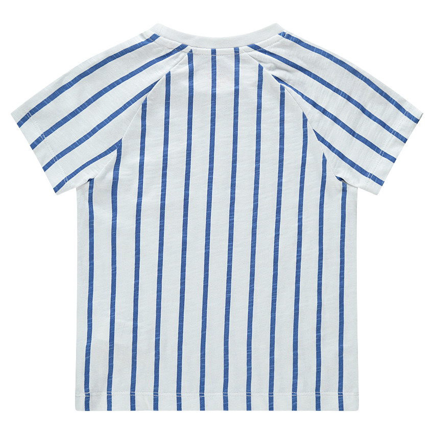 Κοντομάνικη ριγέ μπλούζα με τύπωμα Iron Man της ©Marvel 