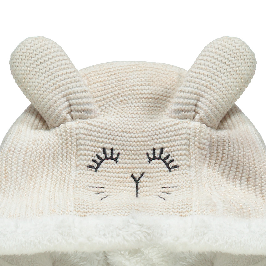 Veste en tricot tricolore doublée sherpa  Additional Veste en tricot tricolore doublée sherpa