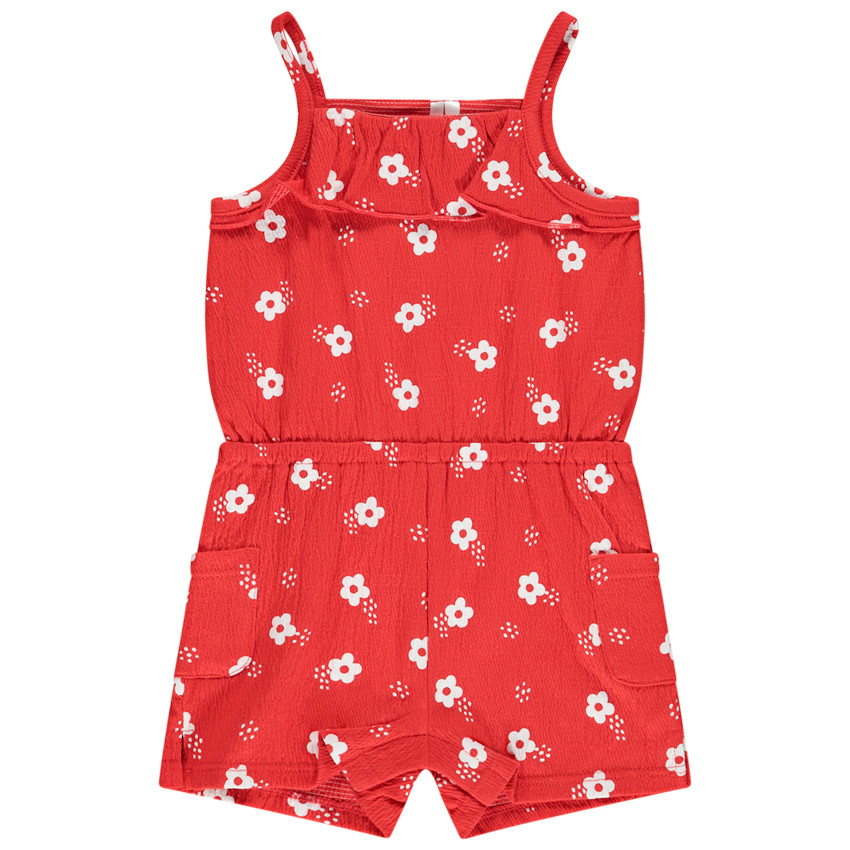 Σαλοπέτα κοντή με σχέδιο λουλούδια για bebe κορίτσι 