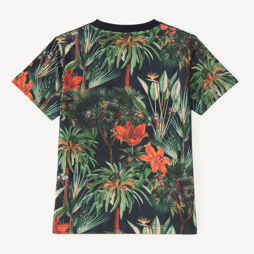 T-shirt με κοντά μανίκια με εκτύπωση φύσης για αγόρι 