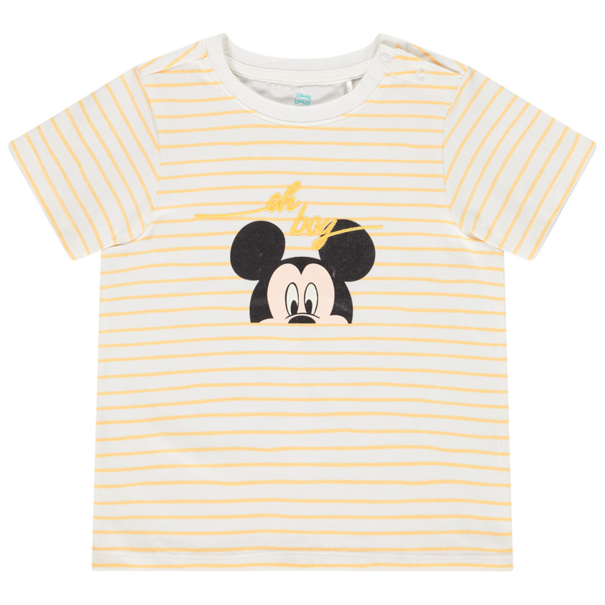 T-shirt ριγέ Mickey Disney για bebe αγόρι 