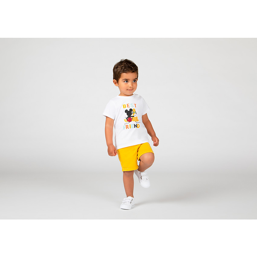 T-shirt κοντομάνικο με οργανικό βαμβάκι Mickey Disney για bebe αγόρι 