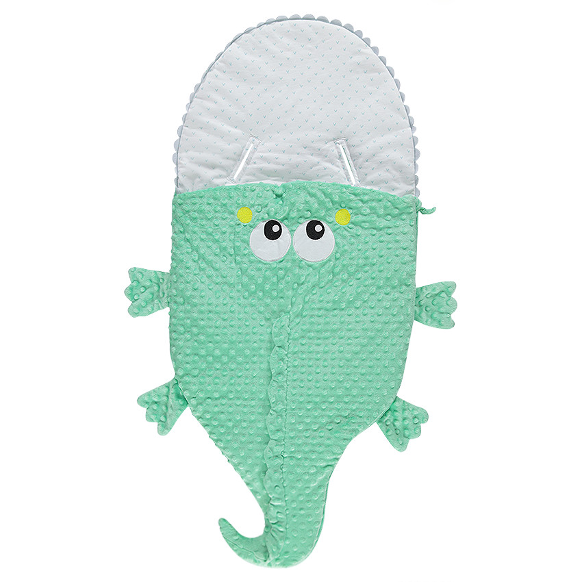 Υπνόσακος σε σχήμα κροκόδειλου από sherpa με ζέρσεϊ επένδυση 