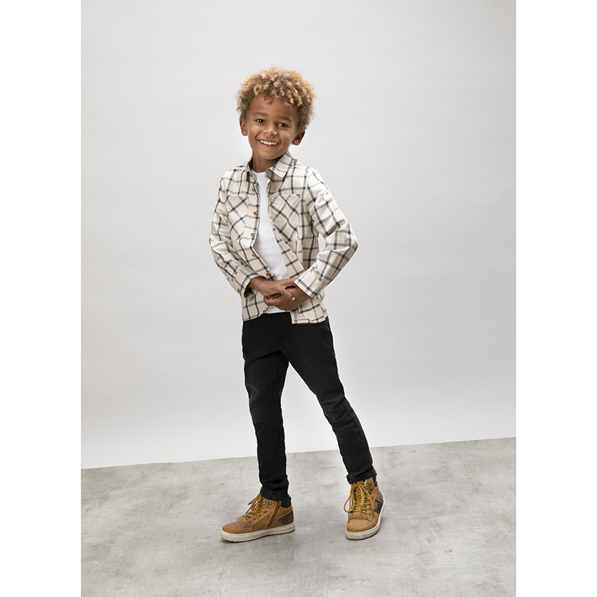 Πουκάμισο μακρυμάνικο καρό για αγόρι 