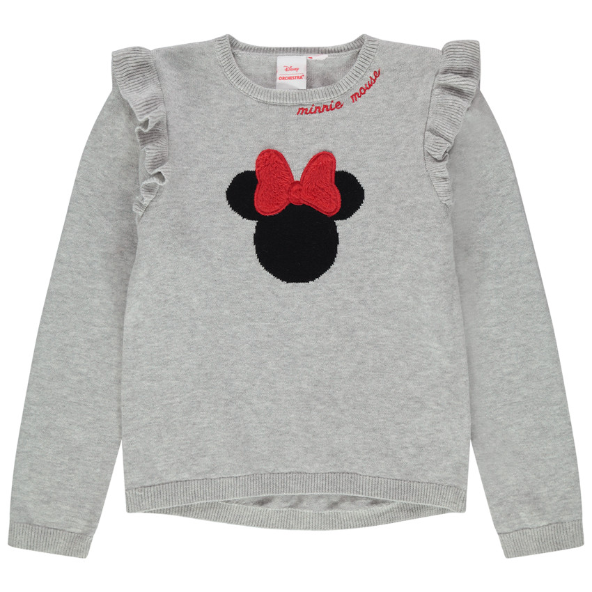 Pull en tricot à volants et Minnie en jacquard Disney 