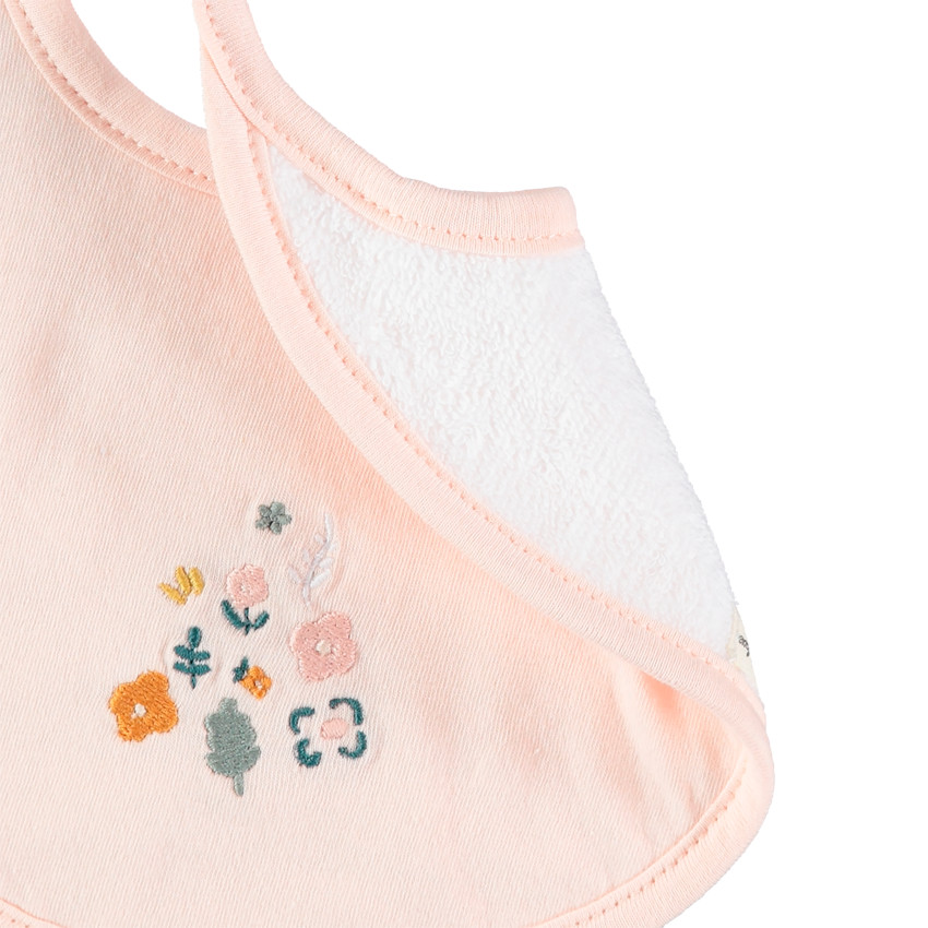 Σετ 2 σαλιάρες με μοτίβο λουλούδια 